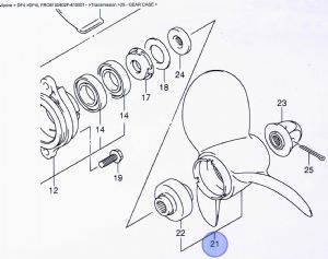 Suzuki DF4hp,5hp & 6hp 3 x 7 1/2 x 6 1/2 (C611) (click for enlarged image)